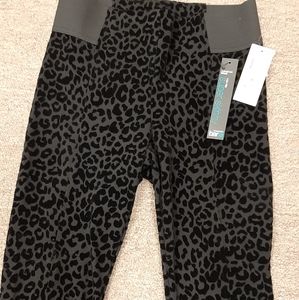 Bar III Black Cheetah Print Leggings